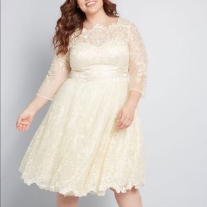 Chi Chi London Gilded Grace Dress in Champagne